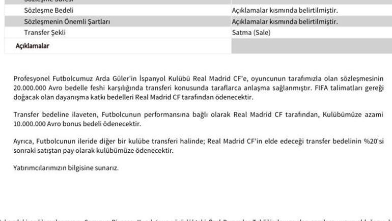 Resmen açıklandı | Arda Güler Real Madridde İşte maliyeti